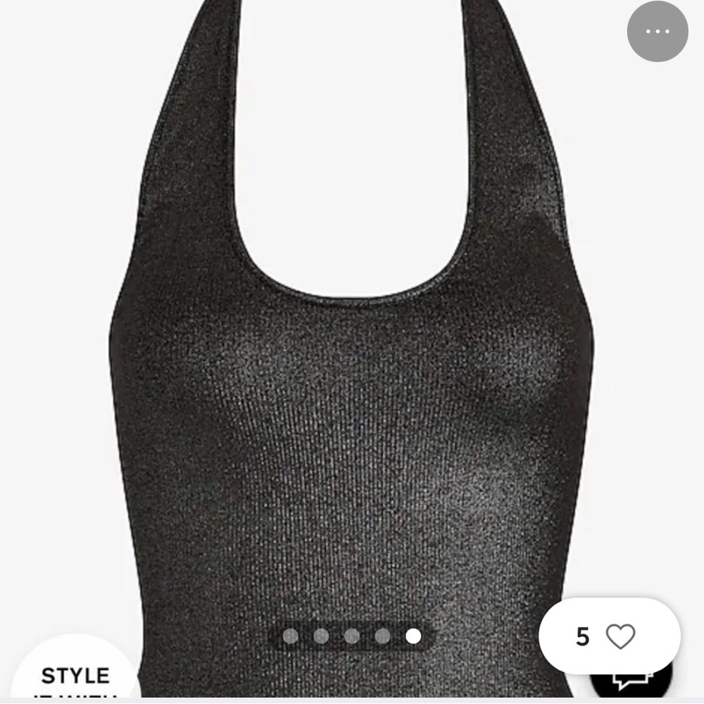 NWOT express large halter neck  cropped tank - Picture 4 of 9
